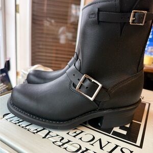 Frye Black Engineer Boot